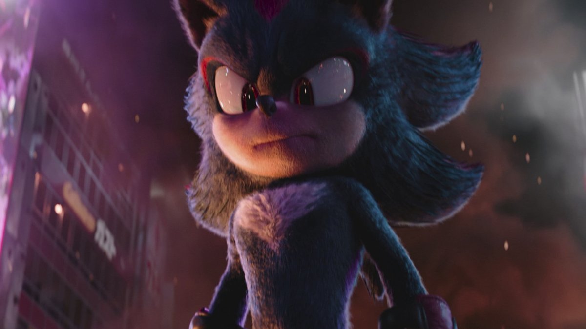 Jim Carrey weighs in on Sonic's enemy Shadow (voiced by Keanu Reeves) in this exclusive sneak peek at Sonic the Hedgehog 3: