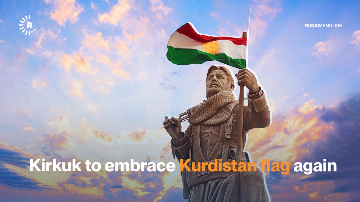 The flag of Kurdistan once flew on the Peshmerga statue in Kirkuk before Iraqi forces took control over the Kurdish-majority city in 2017. In a recent interview with Rudaw, Kirkuk Governor Rebwar Taha promised to "resolve" the issue.