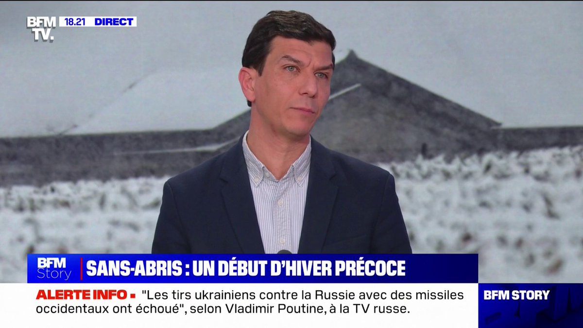 Neige/sans-abris: "Il n'y a pas assez de places" dans les hébergements d'urgence, déplore Lofti Ouanezar (directeur général d'Emmaüs solidarité)