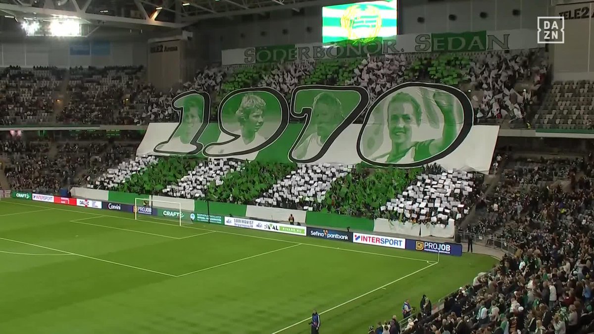 💚 The Hammarby supporters representing once again 😍 Watch live for free on DAZN ▶️ #UWCLonDAZN #UWCL