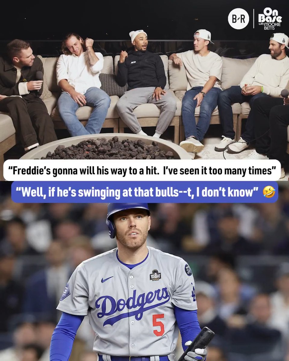 Mookie knew Freddie was gonna get a hit in the 5th inning of Game 5 😳