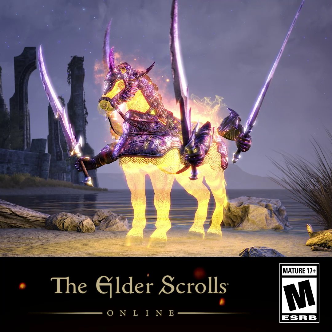 A creature of golden light, a symphony of blades, and an aura reminiscent of the Colored Room. The Symphony of Dawn Charger is available in the Crown Store now for a limited time!