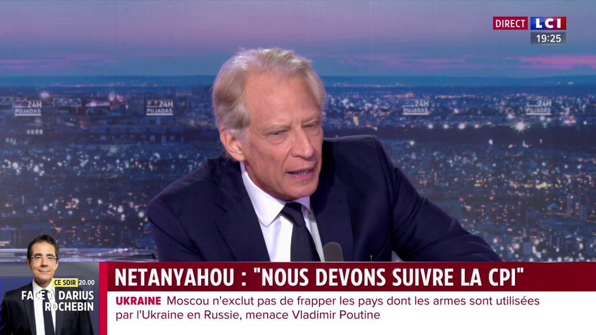 🗣️ Dominique de Dominique de Villepin évoque le mandat d'arrêt émis par la Cour pénale internationale contre Benyamin Netanyahou : "la France appliquera la décision de justice prise par la CPI" ▶️ 24h Pujadas