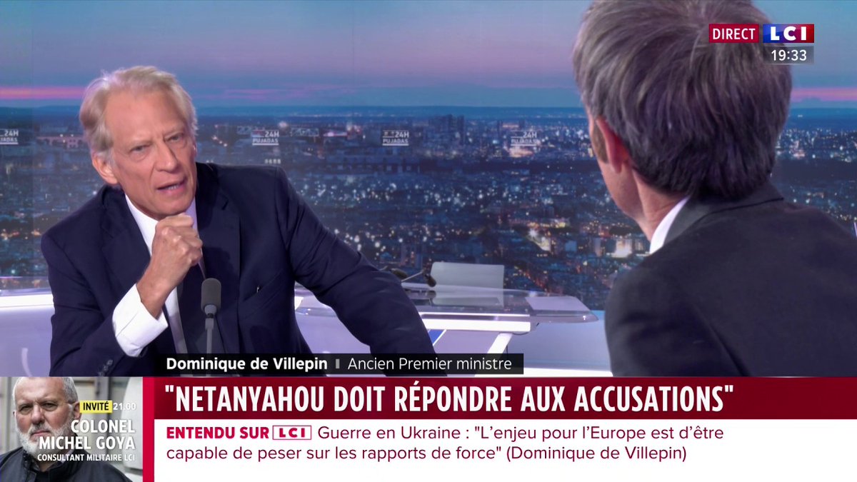 🗣️ Dominique de Dominique de Villepin appelle la France à "reconnaître un État palestinien" ▶️ 24h Pujadas