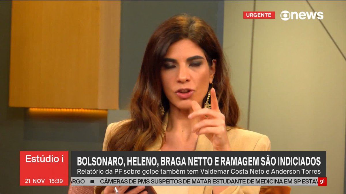 Andréia Sadi: Crimes atribuídos pela PF a Bolsonaro no relatório final sobre tentativa de golpe de Estado podem levar a pena de até 30 anos de prisão. Depois das eleições municipais, eles estão vendo que não foi boa coisa deixar Bolsonaro inelegível.