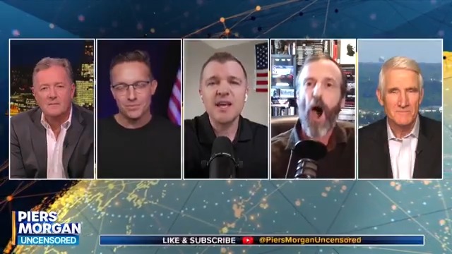 "Why don't you argue with something I said, you dumb b*stard?!" Tensions run high on the issue of Ukraine between former Air Force veteran Jake Broe and author Scott Horton. 📺 Piers Morgan | Scott Horton | Jake Broe