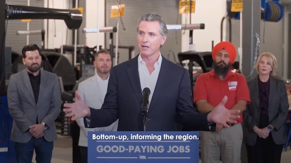 Early next year, California is releasing the California Jobs First Economic Blueprint, a first-of-its-kind, bottom-up strategy to create good-paying jobs. From agriculture to clean energy & everything in between, we're fostering sustainable growth & expansion across the state.