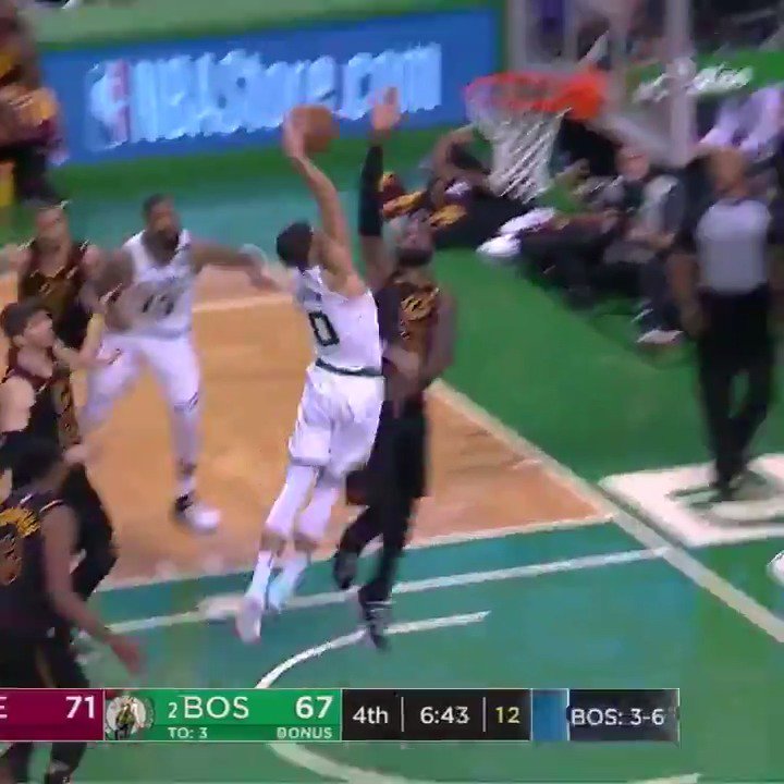 Never forget Jayson Tatum going head to head with Prime Lebron as a Rookie ☘️