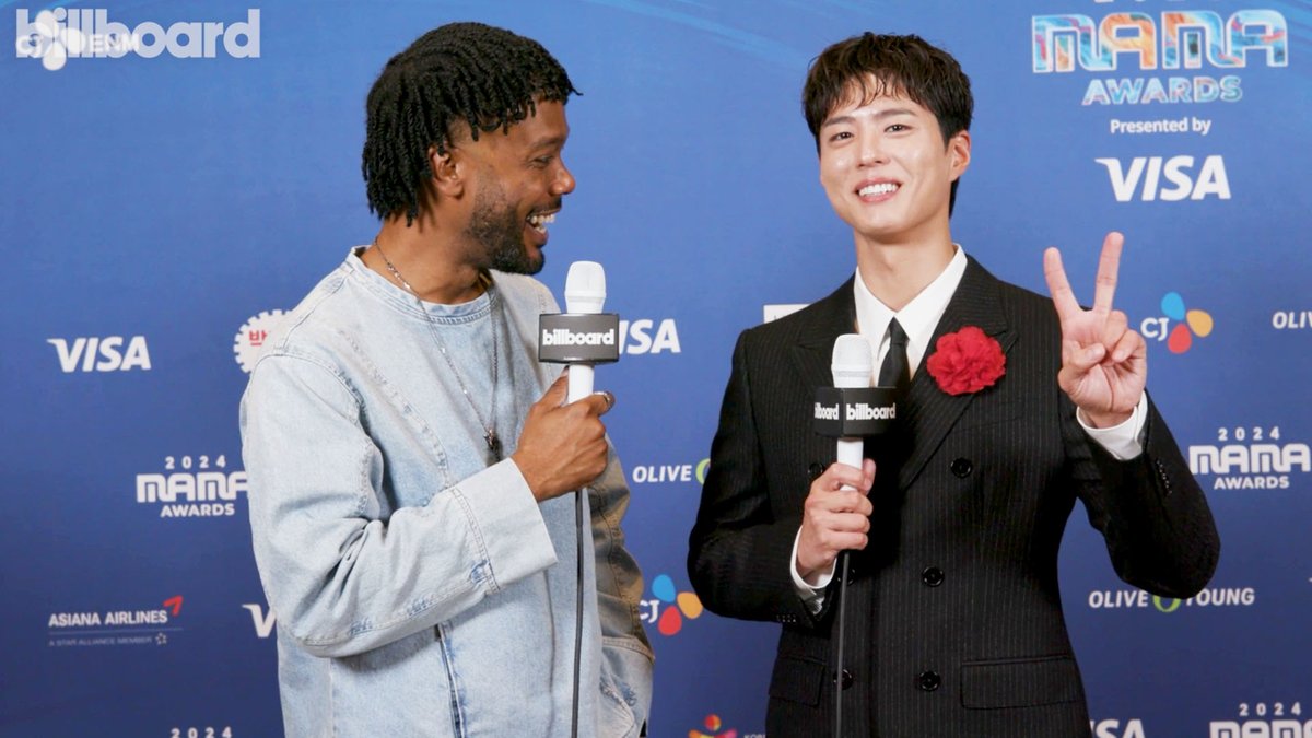 Park Bo Gum (박보검) talks about how excited he is to host the first-ever MAMA Awards ceremony in the U.S. 🥹 Watch his interview with Billboard at the #2024MAMA red carpet in LA.