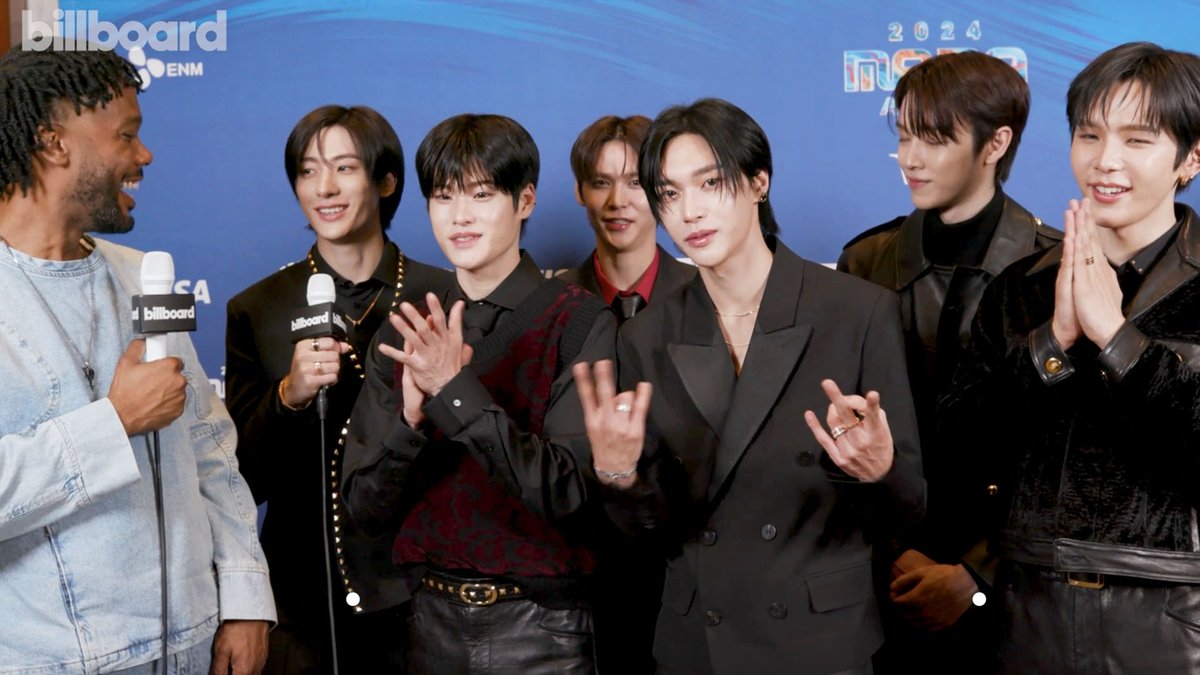 .RIIZE tells us about the "upgraded" new music they have on the way. 👀🎶 Watch their interview from the #2024MAMA Awards red carpet in LA.