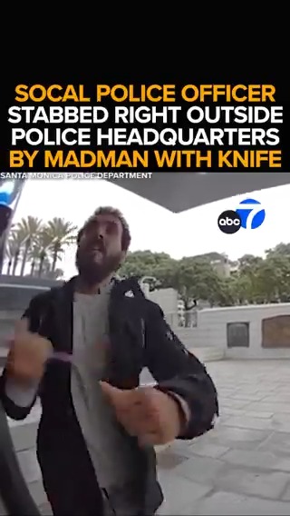 A man walks into a local Target store, beating a worker before stealing a knife set. He then walks to Santa Monica police HQ and stabs a police officer. That's when the gunfire begins. The chilling new videos and officer's recovery -Tonight at 11 from ABC7