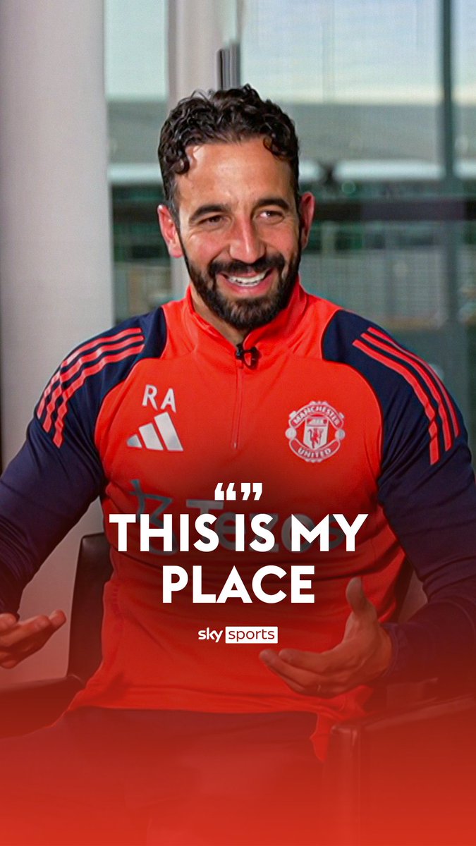 "This is my place" ❤️ The smile on both Gary Neville and Ruben Amorim's face when the Manchester United head coach said this ☺