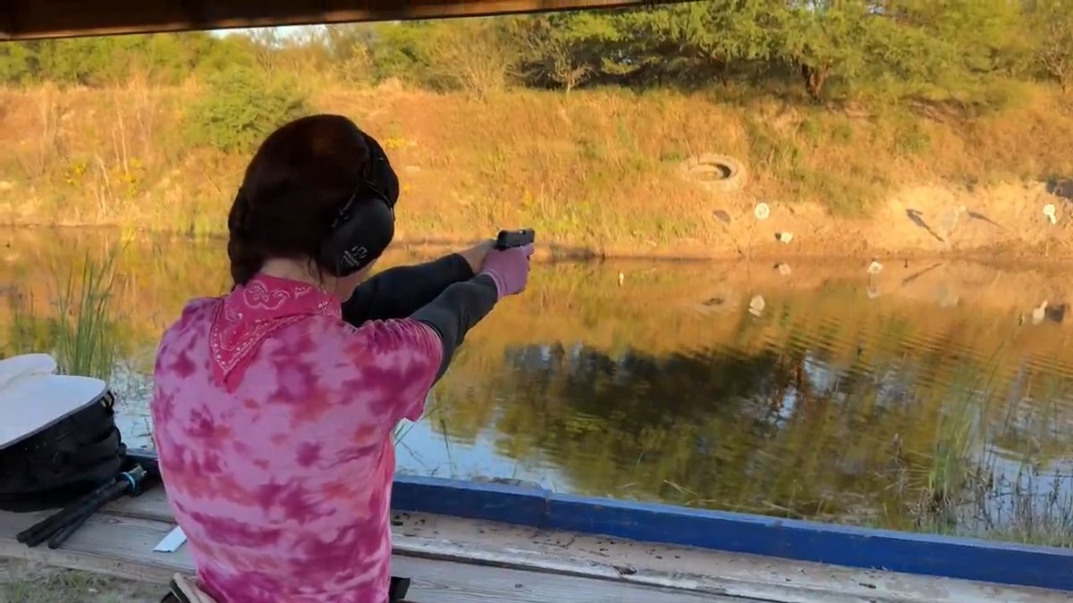 Practicing speed rounds at Massey’s Gun Range
