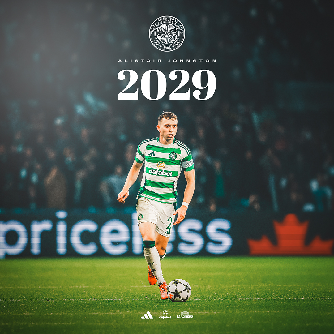 🍁 We are delighted to announce that Alistair Johnston has agreed a new contract with the club which will run until the summer of 2029! Well deserved, AJ 💚 #AJ2029 | #CelticFC🍀