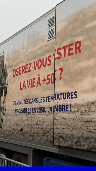 🌡️ Vivre sous 50°C? 👉 On a testé une immersion qui simule le climat du futur pour alerter contre le dérèglement climatique