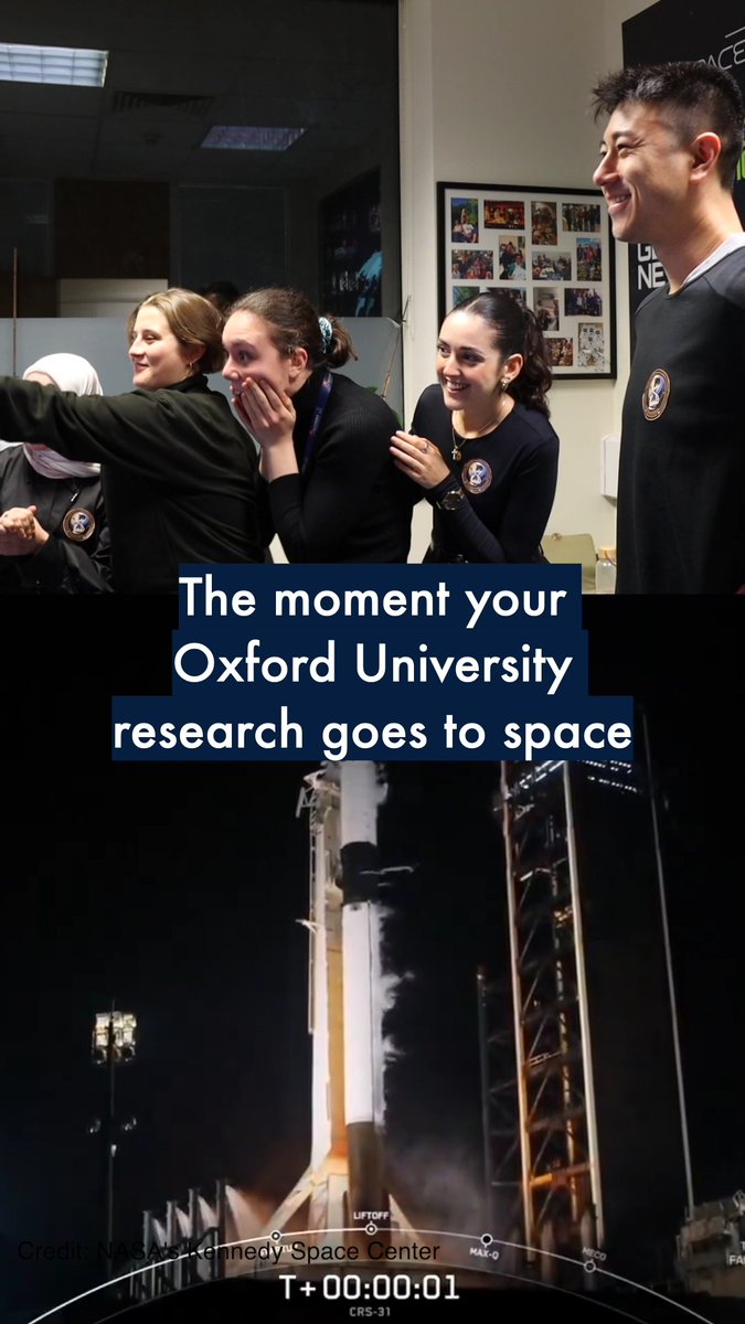 Earlier this month, the first human tissue samples from Oxford's Space Innovation Lab (SIL) were launched to the International Space Station. On the day of the launch, the team came into the lab at 2:30am to watch the rocket, carrying their samples, take off ☄️