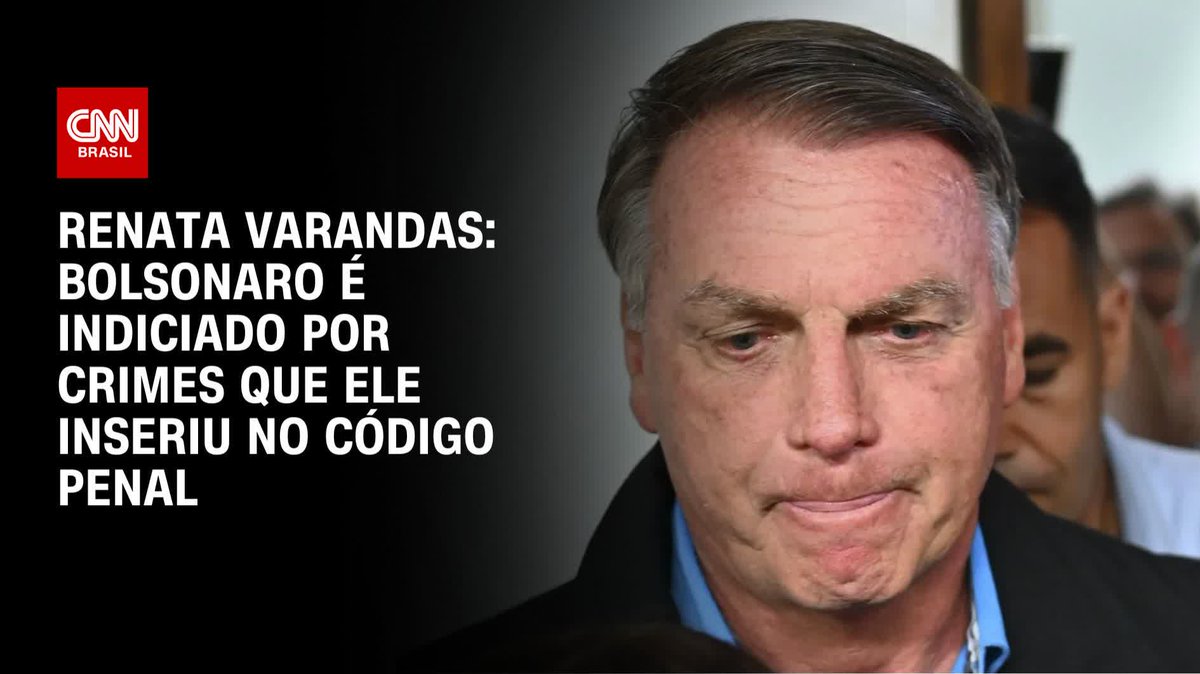 Por Renata Varandas: Dois dos crimes pelos quais o ex-presidente Jair Bolsonaro (PL) foi indiciado pela PF estão previstos em uma lei que ele próprio sancionou quando era presidente. As leis são: a abolição violenta do Estado Democrático de Direito e o golpe de Estado #CNNNovoDia