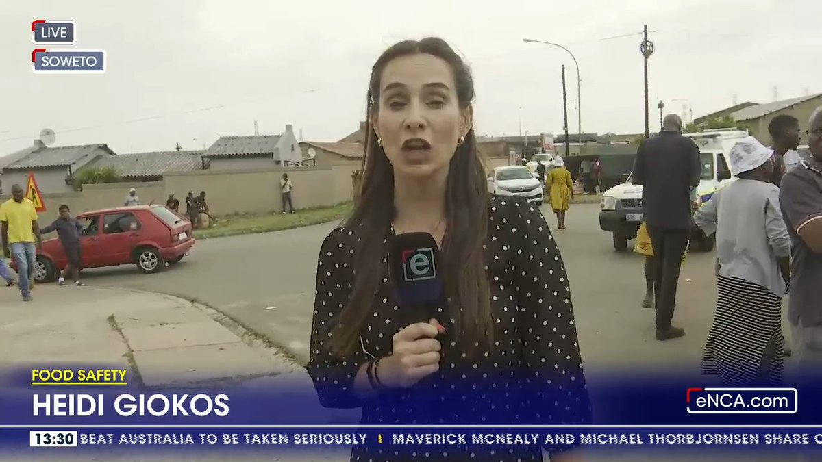 [BREAKING NEWS] Another child has been rushed to hospital in Diepkloof, Soweto, after allegedly eating a snack bought from a local spaza shop. eNCA's Heidi Giokos, is on the ground tracking developments. #DStv403 #eNCA