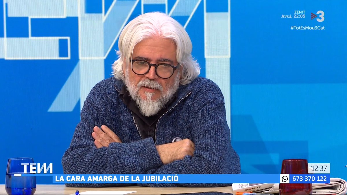 🔴 La cara amarga de la jubilació “Quan em vaig jubilar vaig haver de deixar el pis de lloguer perquè no el podia mantenir. Vaig haver de dormir un temps al carrer i això m’ha destrossat com a persona”, Joan-Ignasi Ortuño, periodista jubilat #TotEsMou3Cat