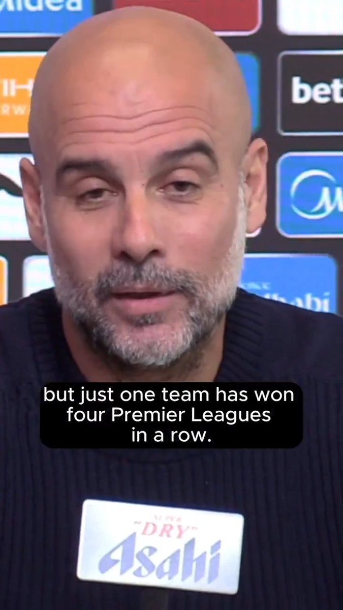 🔵🥶 Pep Guardiola: “Just one team won four Premier League in a row”. Hayters TV 🎥