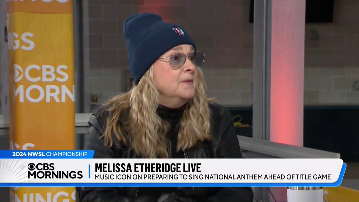 “There’s a lot of women supporting women in music, in sports and it makes a difference,” Melissa Etheridge tells CBS Mornings of investment in women artists and athletes as she prepares to sing the National Anthem ahead of tomorrow’s National Women’s Soccer League championship game.