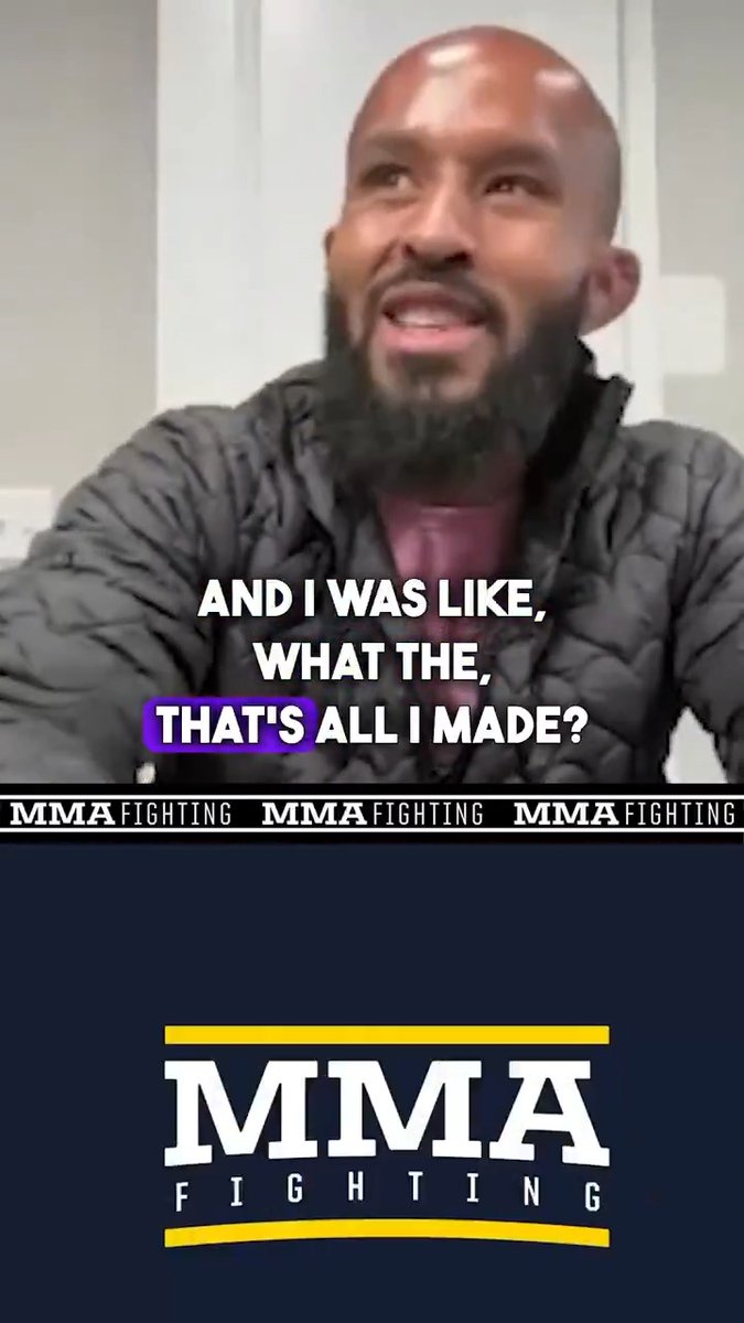 .Demetrious Johnson admits he was "gutted" after realizing how underpaid he was in UFC: "I had 17 fights. I think 12 of them were world championship fights and five of them weren’t. So I did all the math and I was like what the f*ck? That’s all I made?" (🎥 Damon Martin)