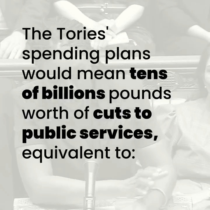 Labour is choosing investment over decline to fix our public services and deliver change. This is what the Tories would choose 👇