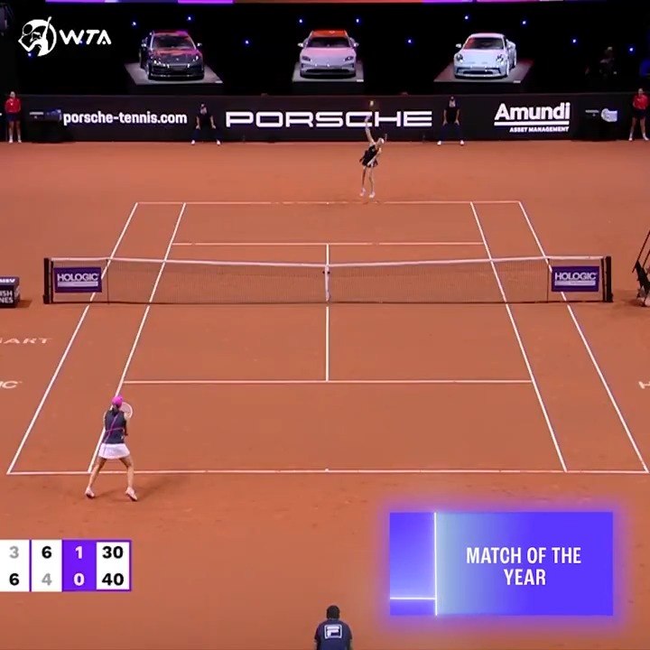 Match of the Year Nominee: Stuttgart Semifinal Highlighting the match where Elena Rybakina ended Iga Swiatek's streak 👀 #WTAAwards