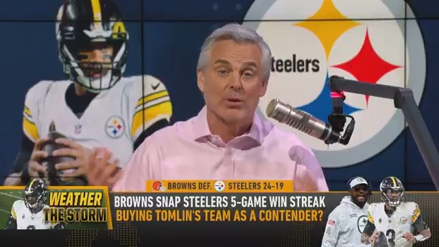 Colin Cowherd on Steelers loss to Browns: "This is what drives Steelers fans crazy... You never feel they've got the Andy Reid ceiling." #Steelers #NFL