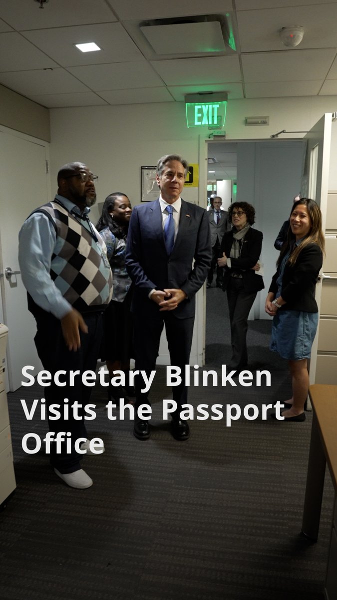 Visited our team at the passport processing center in DC to see the remarkable work they are doing to get more blue books into the hands of Americans. I'm proud to say our team processed a record number of passports this year — over 24 million.
