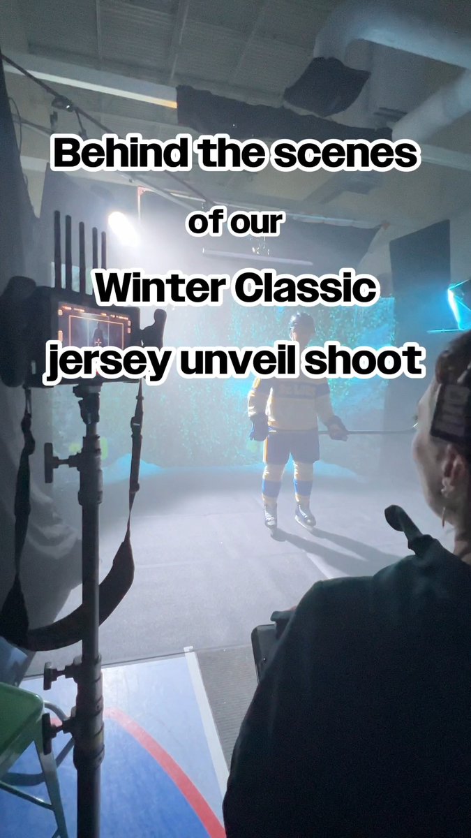 Lights, cameras, and ivy are just a few of the things you need for a #WinterClassic jersey reveal