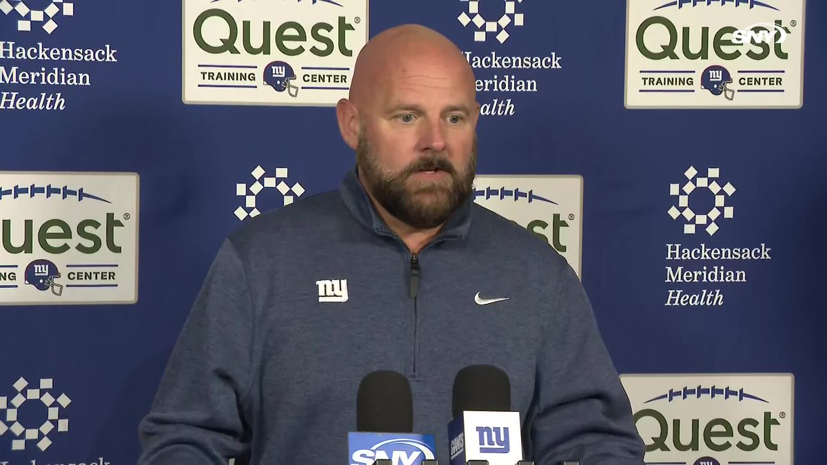 BRIAN DABOLL’s STATEMENT ON THE DANIEL JONES RELEASE. THE BACKGROUND NOISE IS CRAZY 😭😭😭