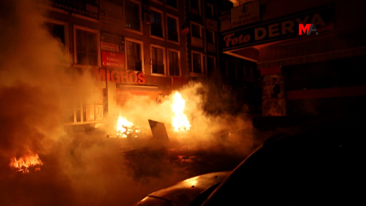 İrade gaspını protesto eden Dêrsim halkı, kent merkezini direniş alanına çevirdi
