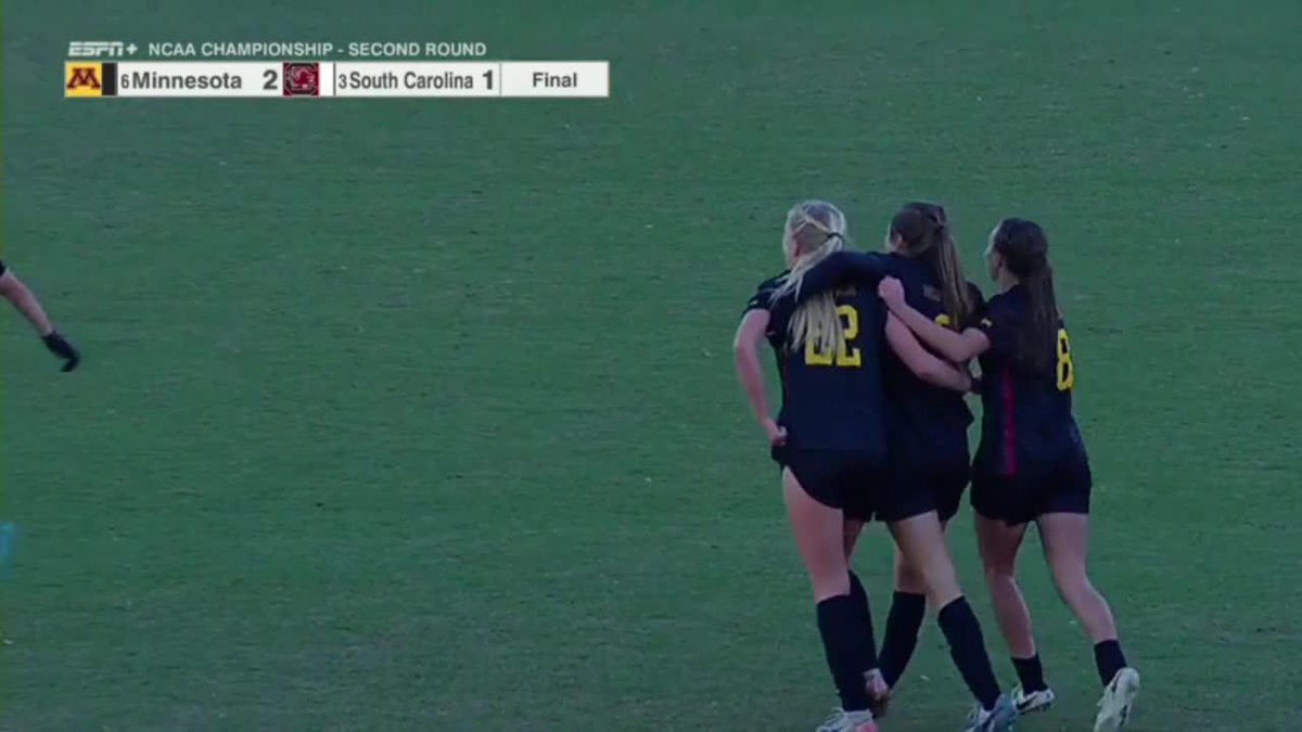 "For the third time in program history, Minnesota ADVANCES TO THE THIRD ROUND OF THE NCAA TOURNAMENT!" 💻: ESPN+ #ThisIsHome | #Gophers〽️