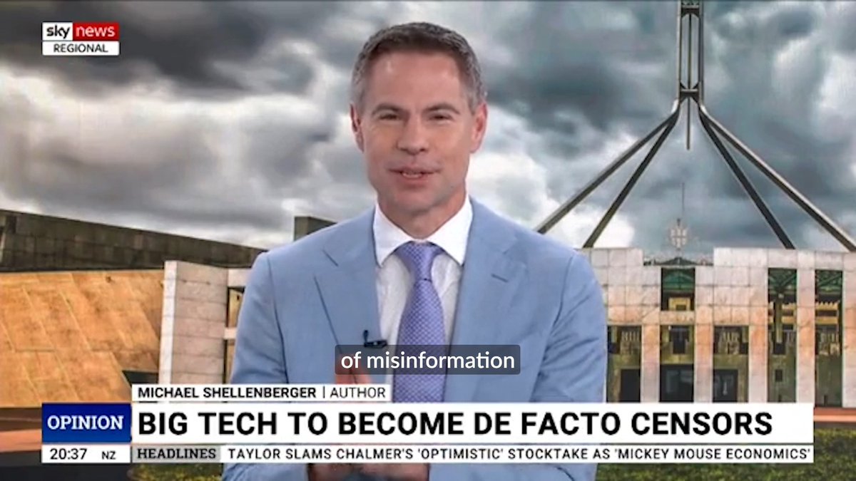 “The worst cases of misinformation over the last several years was government misinformation” Misinformation laws will silence the opinion of mainstream Australians and must be rejected #auspol #freespeech #censorship Michael Shellenberger explains on Sky News Australia: