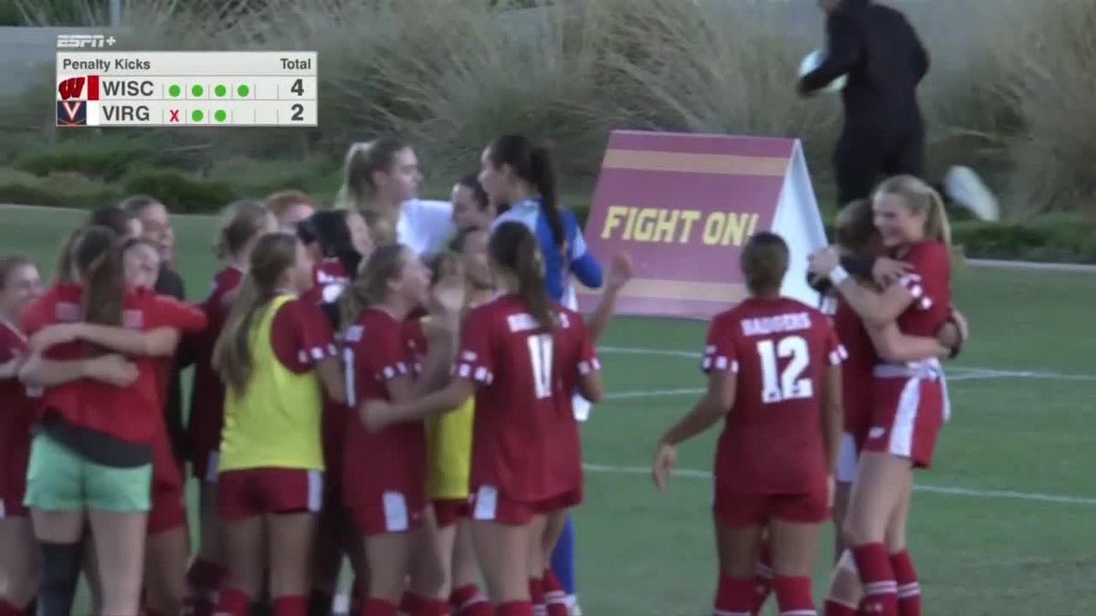 The Badgers are Sweet 16 Bound! #B1GWSoccer x 🎥 ESPN+ / Wisconsin Women’s Soccer