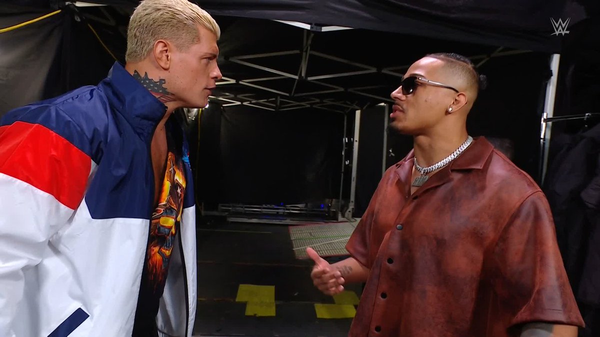 YIKES! That was cold, Carmelo Hayes 🥶 #SmackDown