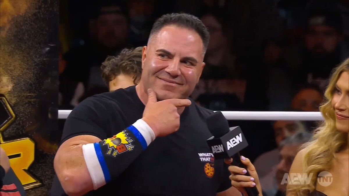 Big Boom AJ has the perfect surprise to ring the bell for TOMORROW NIGHT at #AEWFullGear Zero Hour - The Rizzler! Watch #AEWRampage on TNT! A.J. & Big Justice | QT Marshall | Lexy Nair