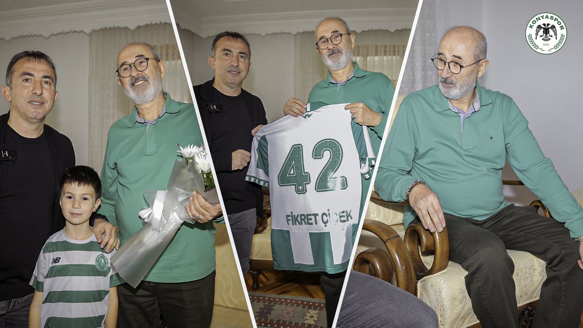 Öğretmen… 💚🤍 #24Kasım #ÖğretmenlerGünü Teknik Direktörümüz Recep Uçar, emekli öğretmen Fikret Çiçek'i evinde ziyaret etti.