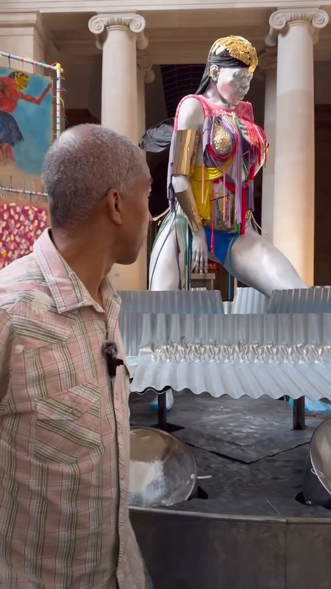 Meet Mikei Hall, our Senior Art Handler at Tate! 📦 We caught up with Mikei and asked him about his work on Alvaro Barrington’s current Tate Britain installation, GRACE. Barrington’s work draws inspiration from personal memories, spanning time and place – from the sound of a thunderstorm pounding on the corrugated tin roof of his grandmother’s Caribbean home, to the vibrant energy of Carnival. See Alvaro Barrington: GRACE at Tate Britain today, open until 26 January 2025. Entry is free, no ticket needed. 🎨 🌈 🎶