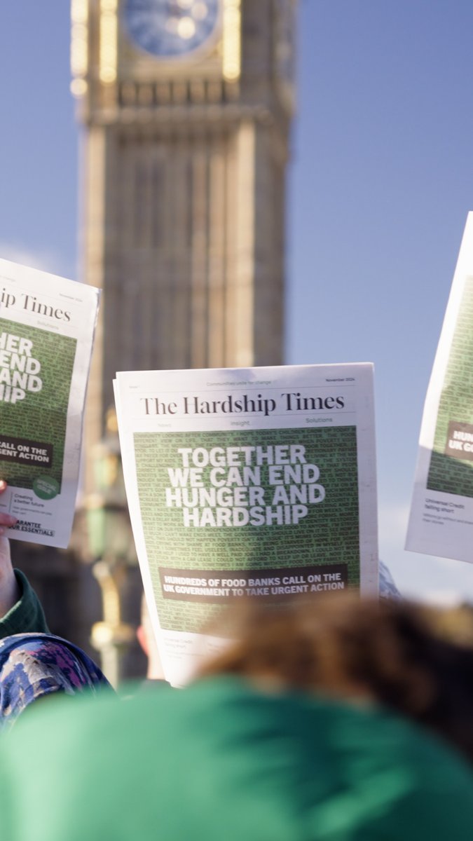 Extra! Extra! 📰 In the last six months, our community of food banks provided over 1.4 MILLION food parcels. People are having to turn to food banks because Universal Credit is falling short. But it doesn't have to be this way.