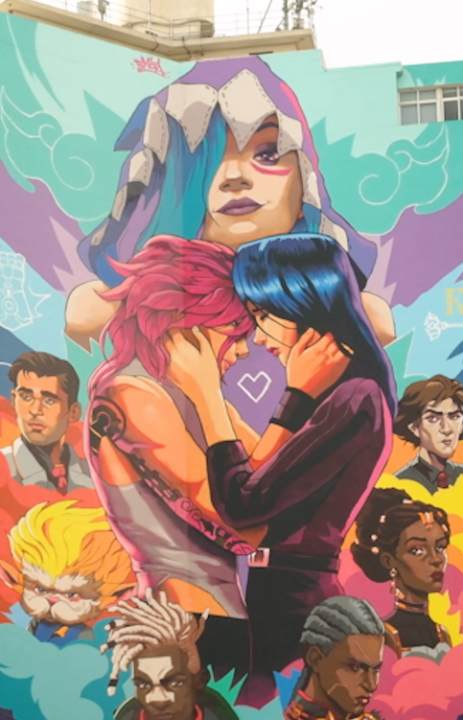 Obrigada por tudo, Arcane. 💗😭 Os últimos episódios de #Arcane já estão disponíveis e eternizados em um mural em São Paulo.
