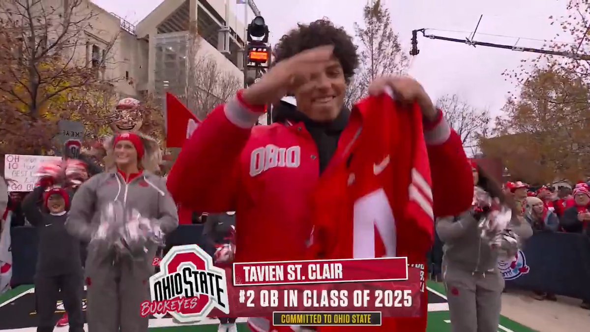 The future is here ✨ Tavien St. Clair is home 🏡🌰 Ohio State Football | Tavien St. Clair