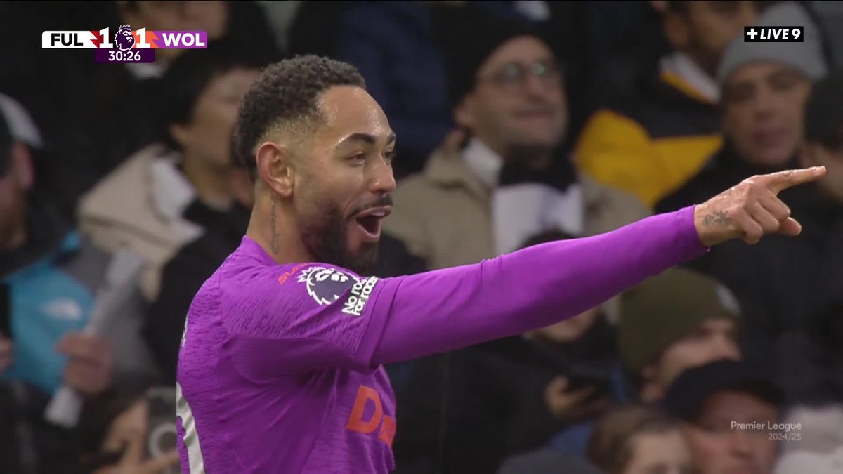 CONTRÔLE - FRAPPE - BUT 🤩 L'incroyable enchaînement de Matheus Cunha qui permet aux Wolves d'égaliser 🐺 #FULWOL | #PremierLeague