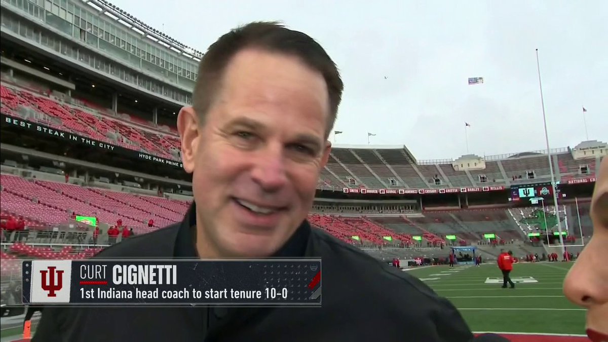 "There's a narrative out there, that's created another chip for us, people can stick that narrative up their you know what." 😤 Indiana head coach caught up with jess sims ahead of the No. 5 Hoosiers clash with the No. 2 Buckeyes.