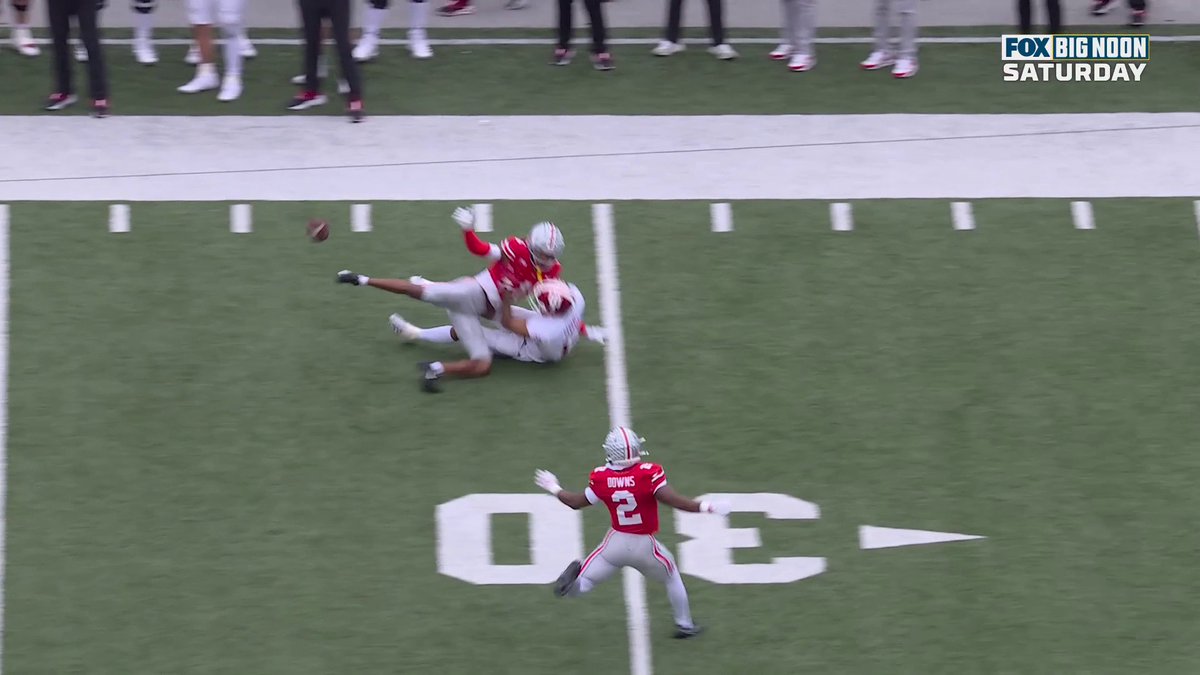 Ohio State is called for PI on this play ⬇️