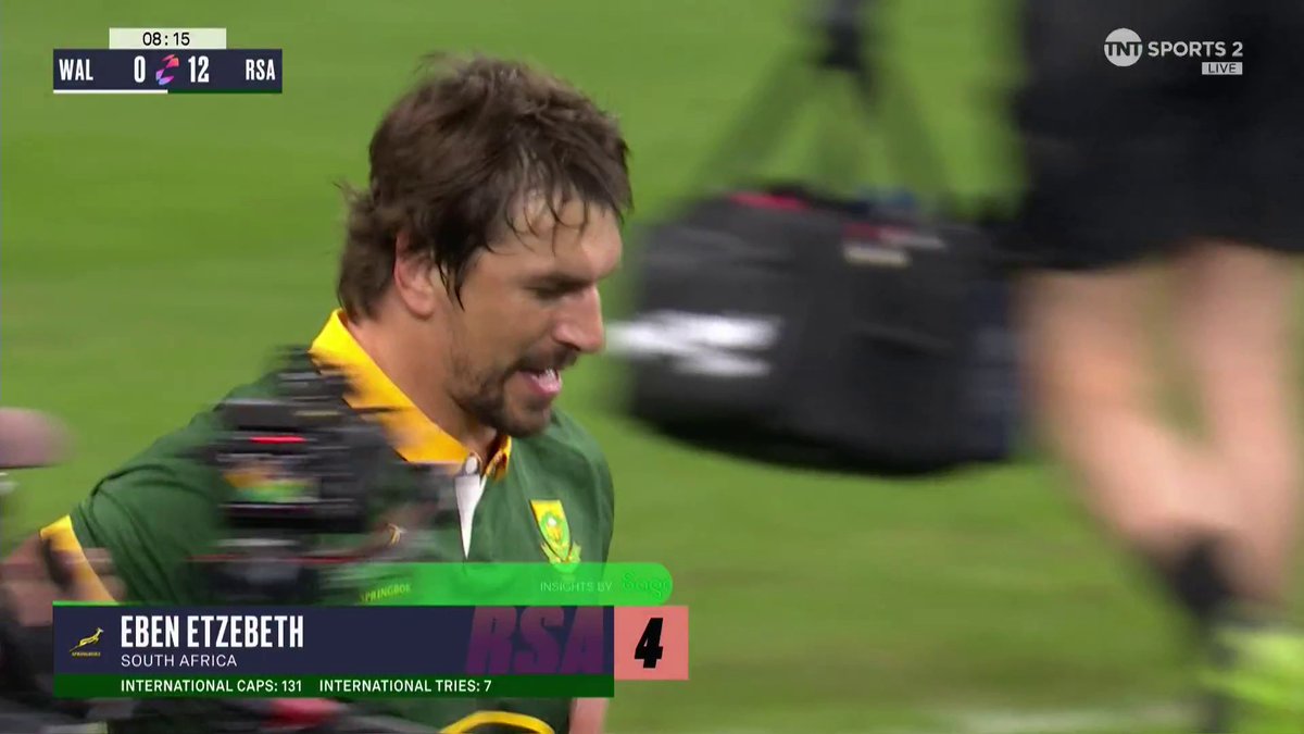 I don't know what makes Etzebeth scarier; how powerful he is or how he comfortably kept up with Arendse there. #WALvRSA