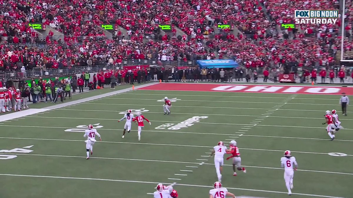 That first spin by Caleb Downs was just nasty 😮‍💨⚡️ Ohio State Football