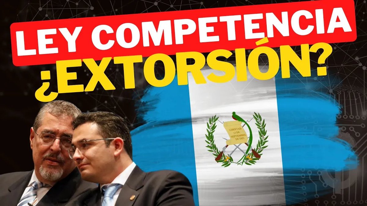 🇬🇹¿Ley de Competencia o extorsión a empresarios en Guatemala?🇬🇹 La Ley de Competencia se convertirá en un arma en contra de empresas no alineadas con el poder político. Análisis que hicimos hace 5 meses con Olav A. Dirkmaat en el podcast de CAOS GT 🎙