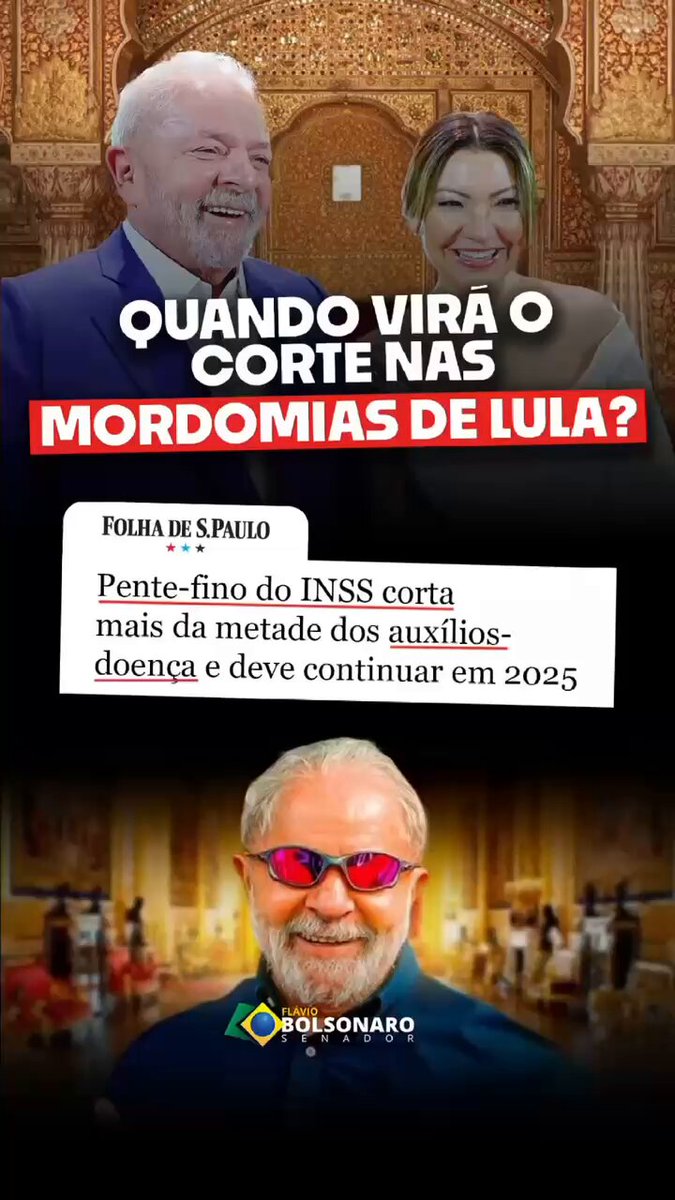 Lula tem o dom de tirar do mais pobre para garantir a mordomia dele e dos amigues. Sempre assim, nunca falha!